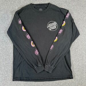Santa Cruz Odd Future OFWGKTA Long Sleeve Shirt Black Donut Skate Mens Medium M